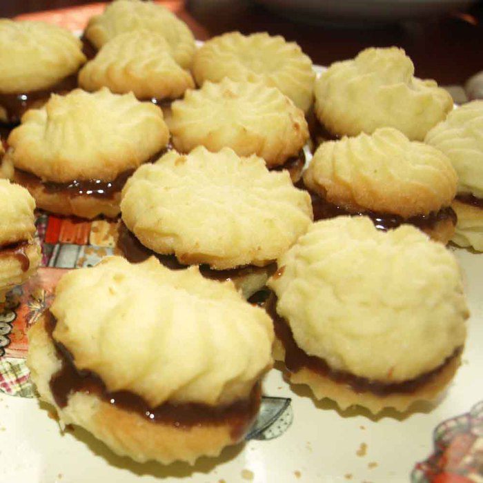 Печенье &amp;quot;Венское сабле с ганашем из молочного шоколада&amp;quot;