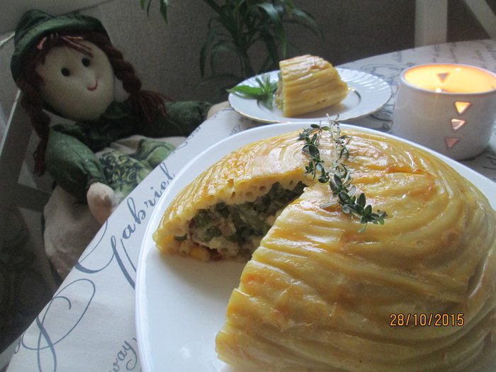 Запеканка &amp;quot;Купол из макарон&amp;quot;