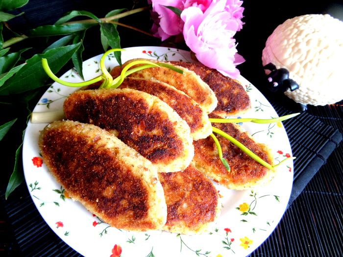 Картофельные зразы с печенью