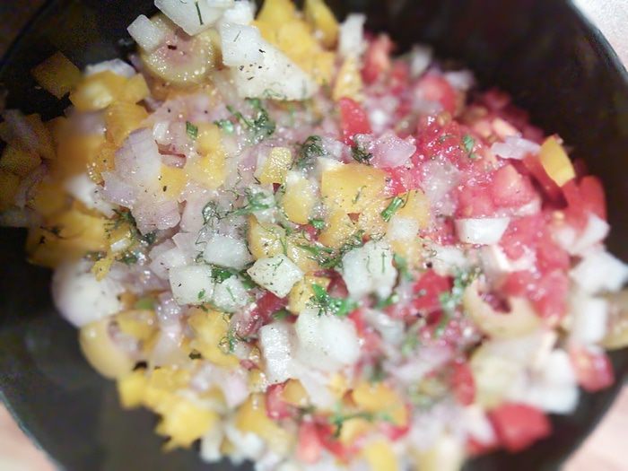 Филе тунца с грушевой сальсой &amp;quot;Медитерран&amp;quot; 