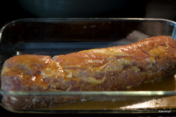 Свиное филе в абрикосовом соусе