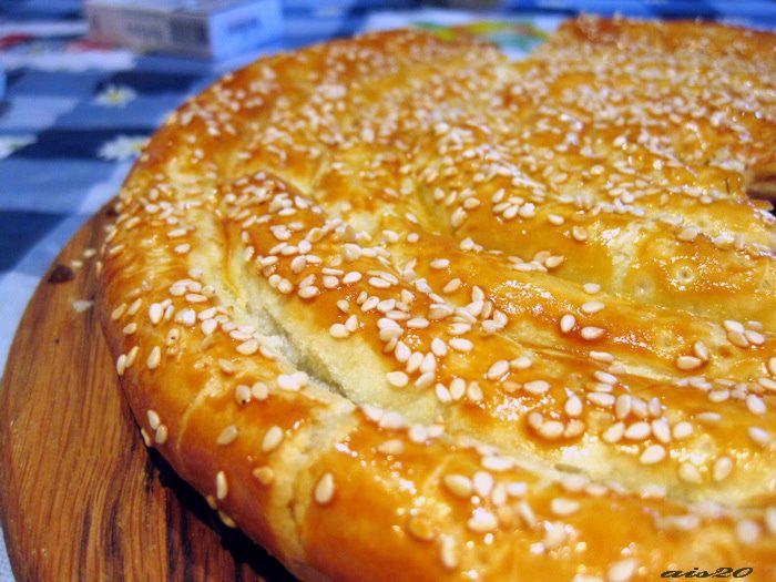 Грибной пирог-спираль 