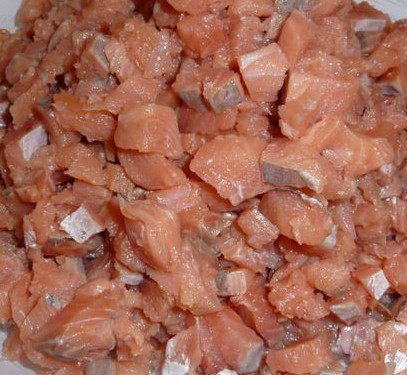 Воскресный пирог с красной рыбой и картофелем