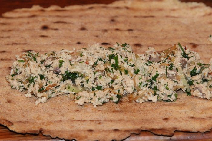 Лепешки с сыром тофу