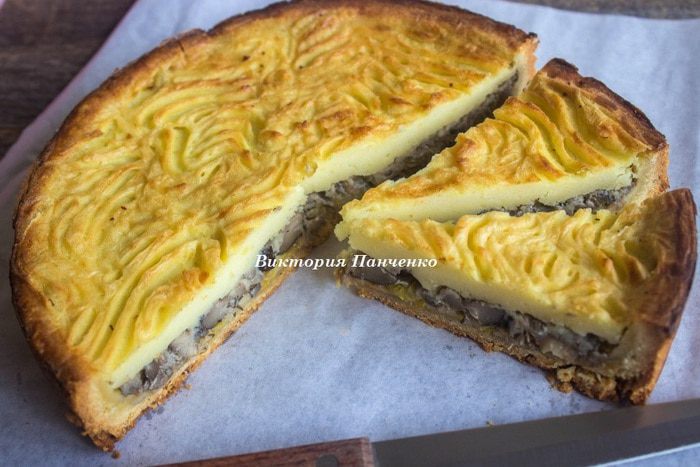 Пирог &amp;quot;Картошка, грибы, сметана&amp;quot;