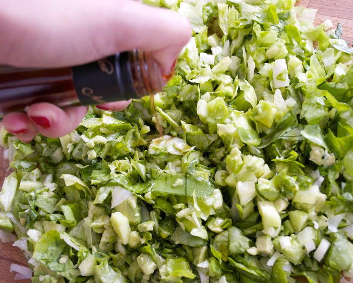 Измельченный зеленый салат от Дж. Оливера