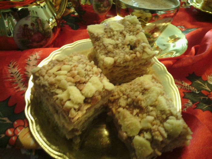 Торт с апельсиновый водой (fleur d&amp;#39;oranger) и орехами