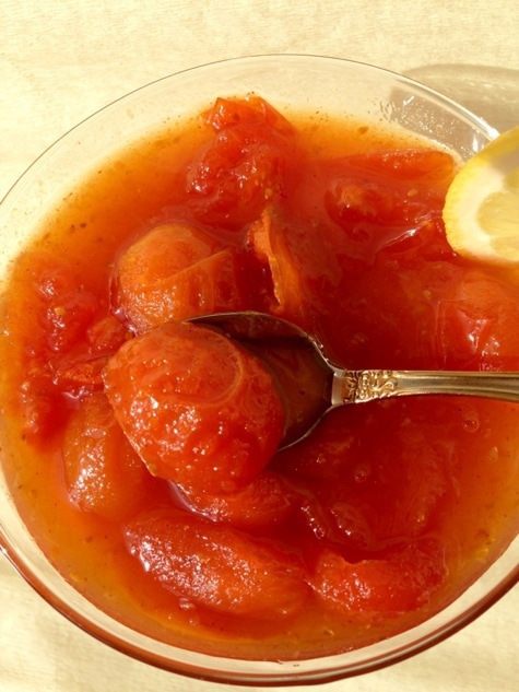 Джем из помидоров черри с лимоном и перчиком чили 