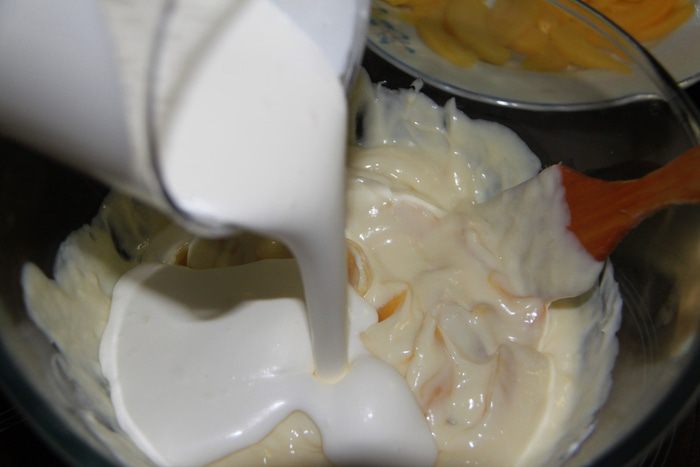 Персиковый тирамису