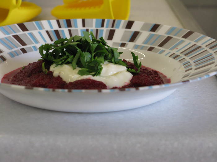 Свекольный суп-пюре