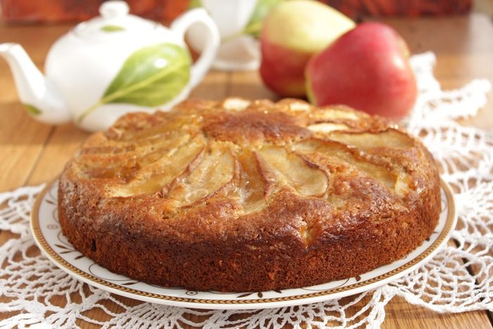 Скандинавский яблочный пирог с миндалем