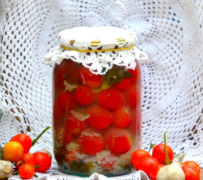 Чесночно-базиликовые черри