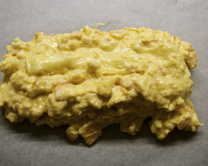 Десертная салями &amp;quot;Белое сердечко шоколада&amp;quot;