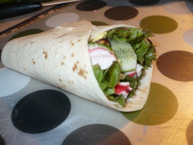 Лепешки с салатиком