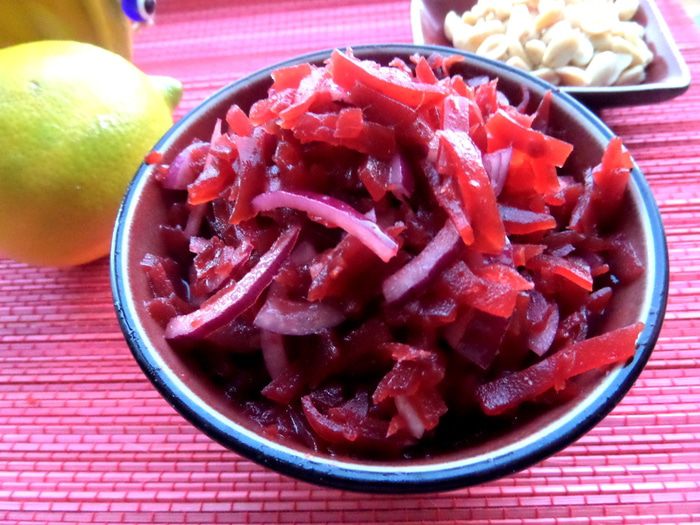 Свекольный салат с апельсином