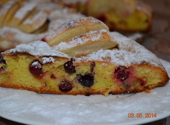 Бретонский пирог с ягодами