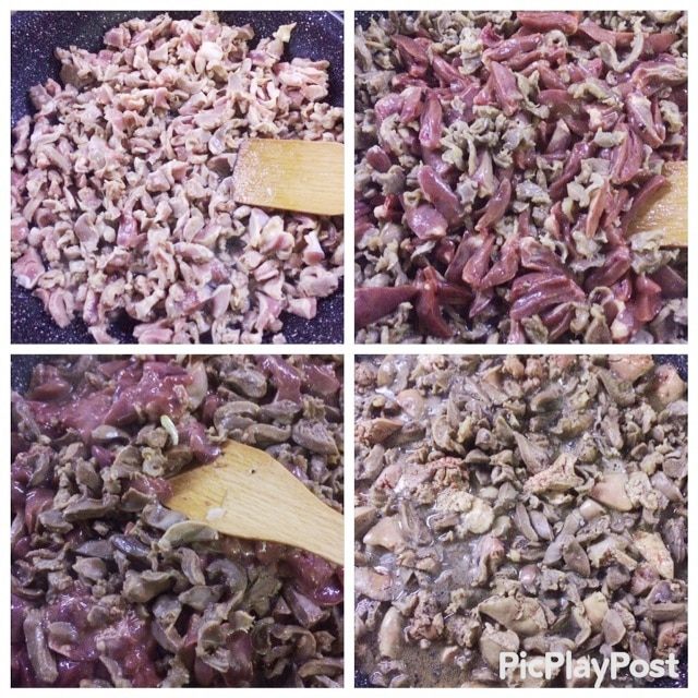 Кучмачи по-грузински из куриных потрохов
