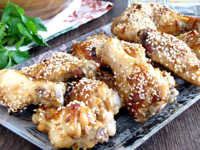 Острые куриные крылышки в глазури