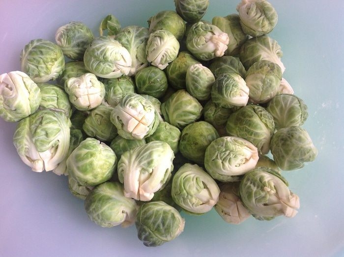 Брюссельская капуста, сливочно-сырная