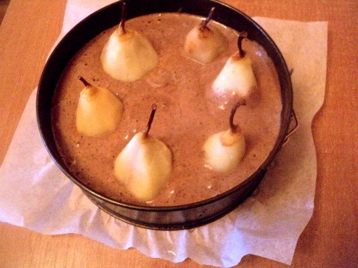 Пирог «Груша в шоколаде»