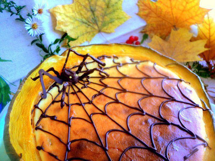 Чизкейк в тыкве &amp;quot;Паутинка&amp;quot;