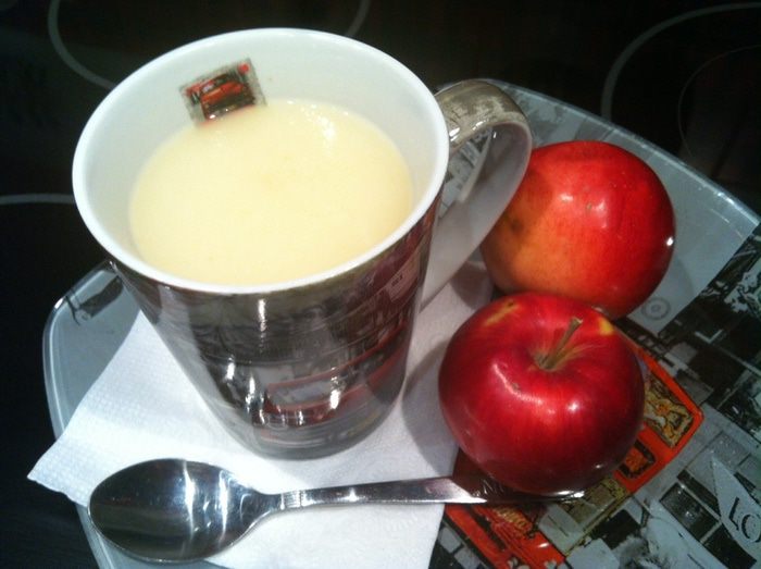 Яблочно-молочный кисель