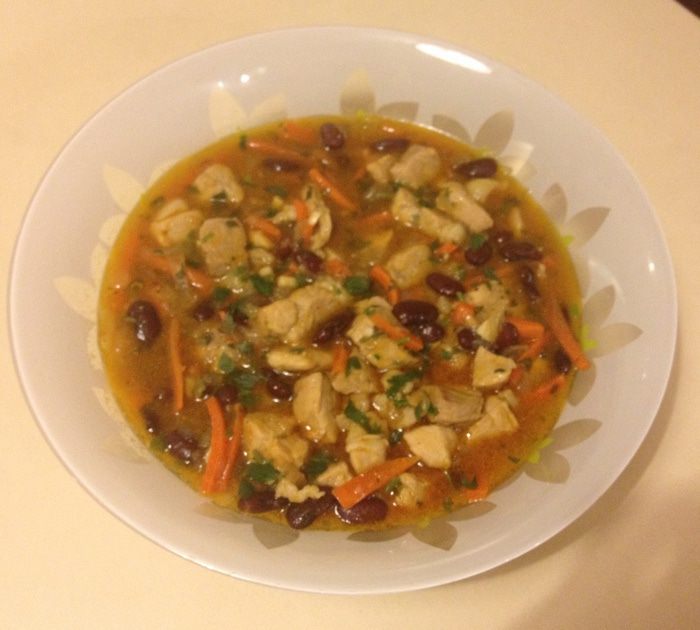 Свинина с красной фасолью