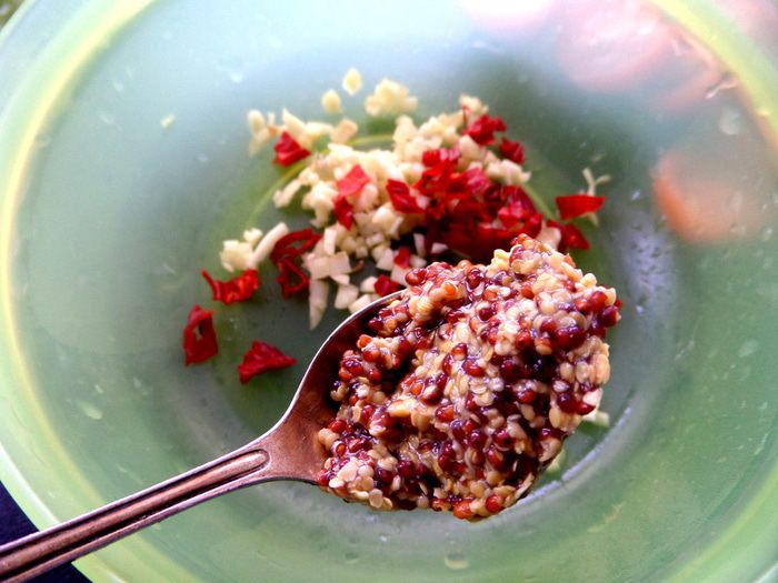 Салат с молодой картошкой и ветчиной