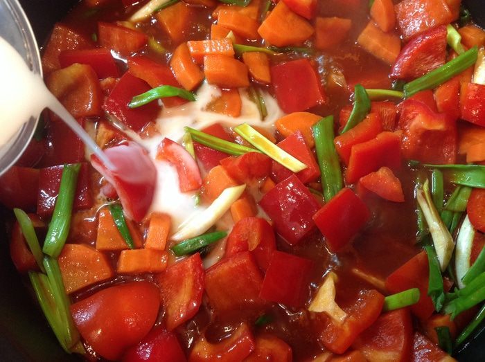 Свинина в кисло-сладком соусе