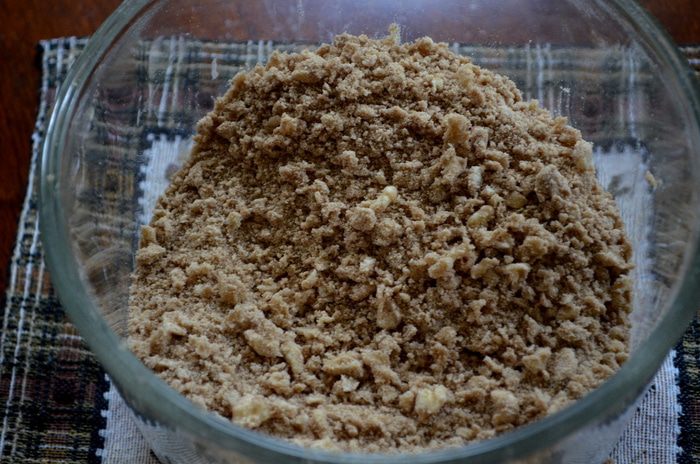 Кекс со штрейзелем с корицей