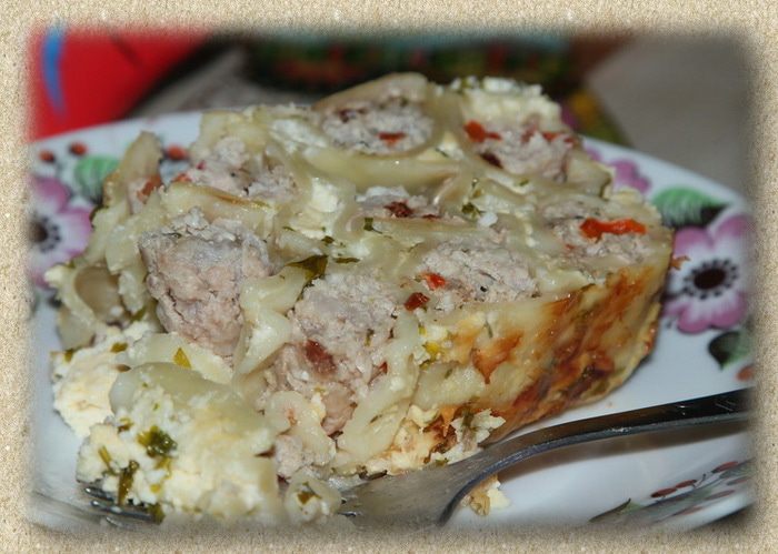 Каннеллони под сливочно-яичным соусом