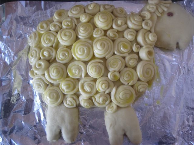 Дрожжевой пирог &amp;quot;Гламурная овечка&amp;quot;