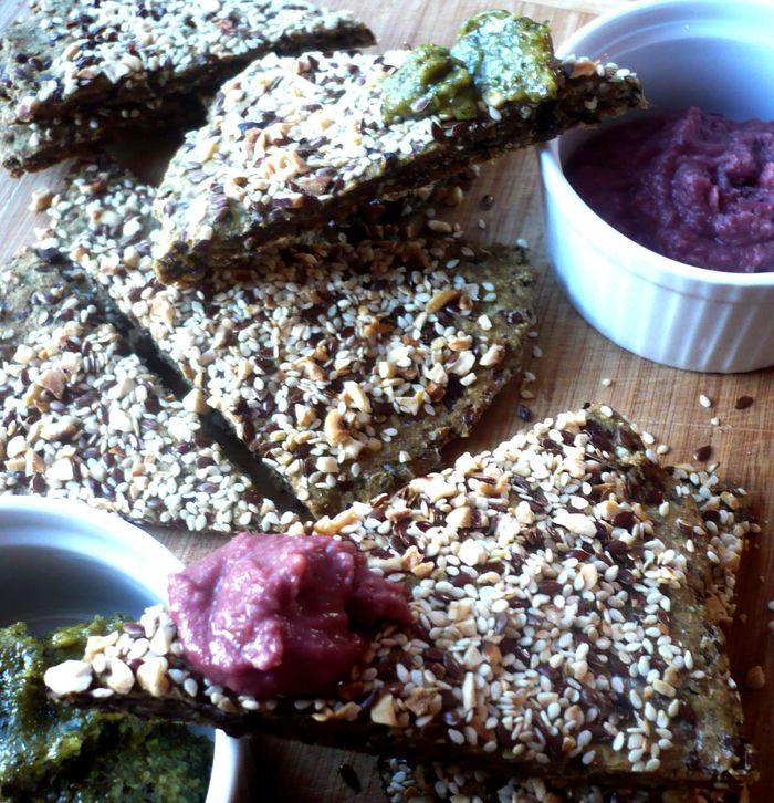 Хлебцы с разноцветным кремом