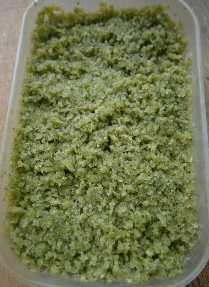 Гранита с огурцом, кокосом и базиликом