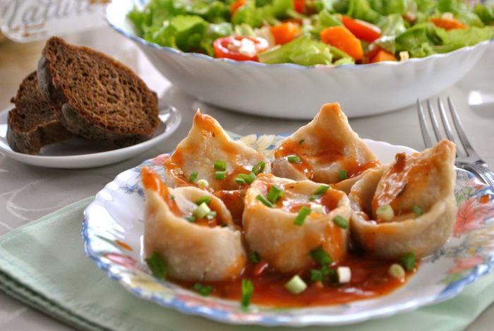 Кундюмы с капустой и грибами