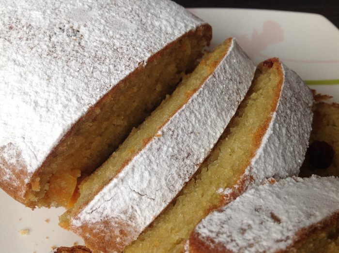 Рождественский творожный кекс с сухофруктами и апельсиновым ароматом