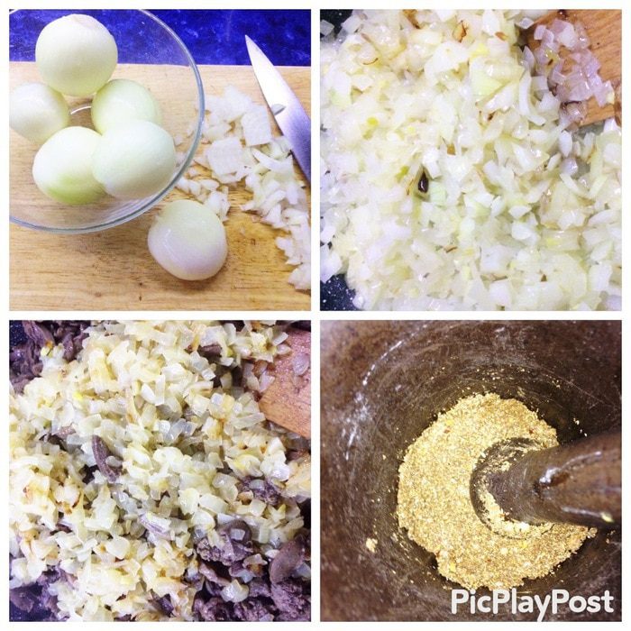Кучмачи по-грузински из куриных потрохов