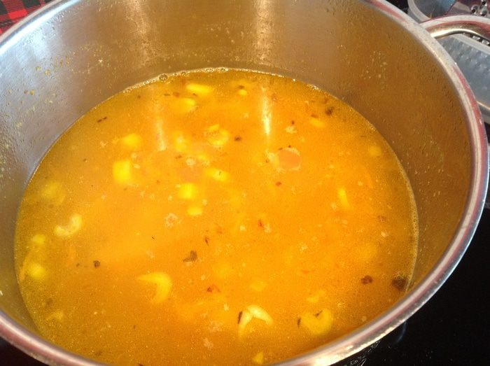 Суп с фасолью и кускусом