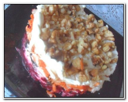 Овощной торт с черносливом