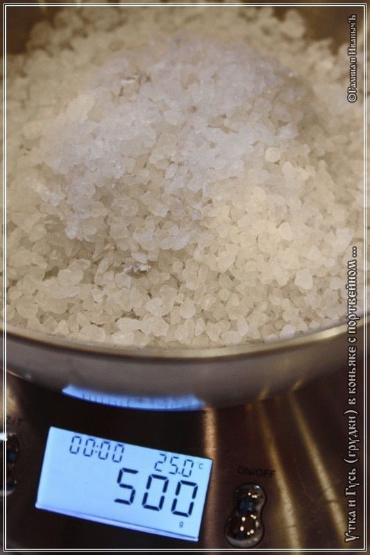 Утка с гусем в коньяке 