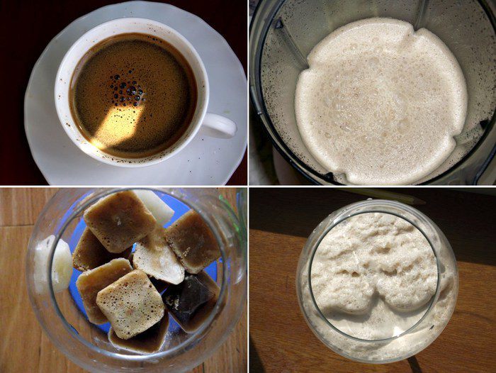 Кофе латте со льдом