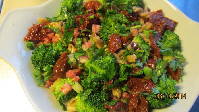 Гратен из пасты и овощей