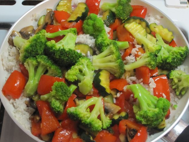 Овощное ассорти с рисом