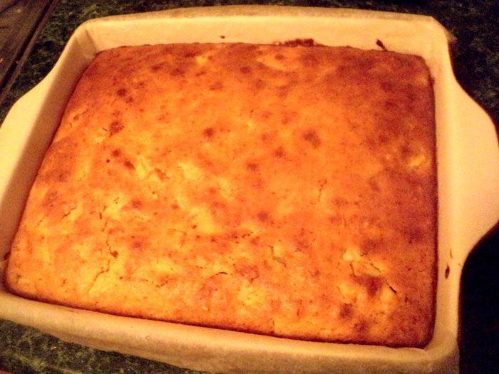 Морковный пряный пирог с фруктами