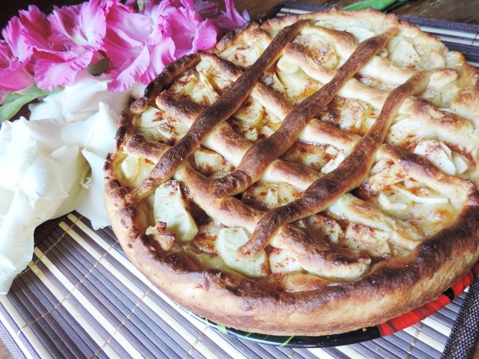 &amp;quot;Ночной&amp;quot; дрожжевой пирог с яблоками