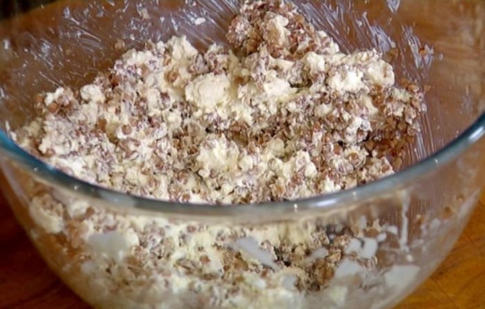 Гречневая запеканка с творогом и курагой 