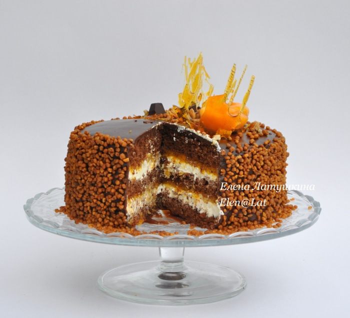 Торт &amp;quot;Шоколад, кофе, абрикос&amp;quot;