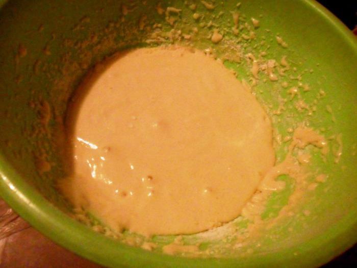 Бисквитный пирог с грушами