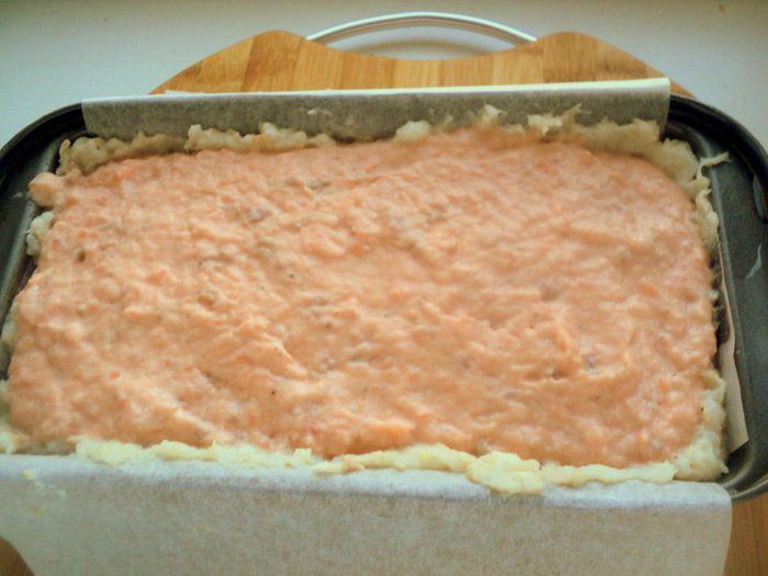 Террин из красной и белой рыбы