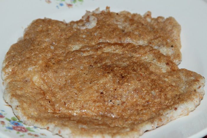 Овощной суп с белково-кунжутным омлетом